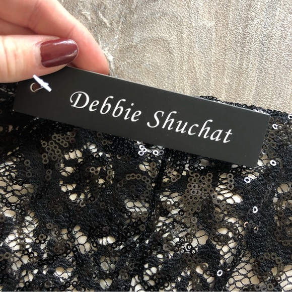 NWT Debbie Shuchat Sparkly Lace Sequin Skirt - Picture 7 of 12